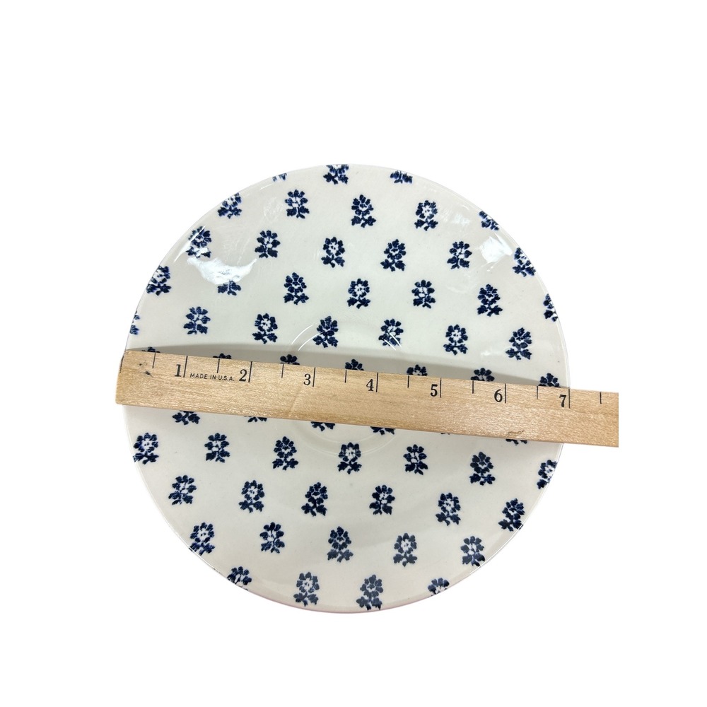 VTG Ralph Lauren Nellie Denimware Blue Floral Cup and Saucer Set of 2 England - Picture 13 of 15